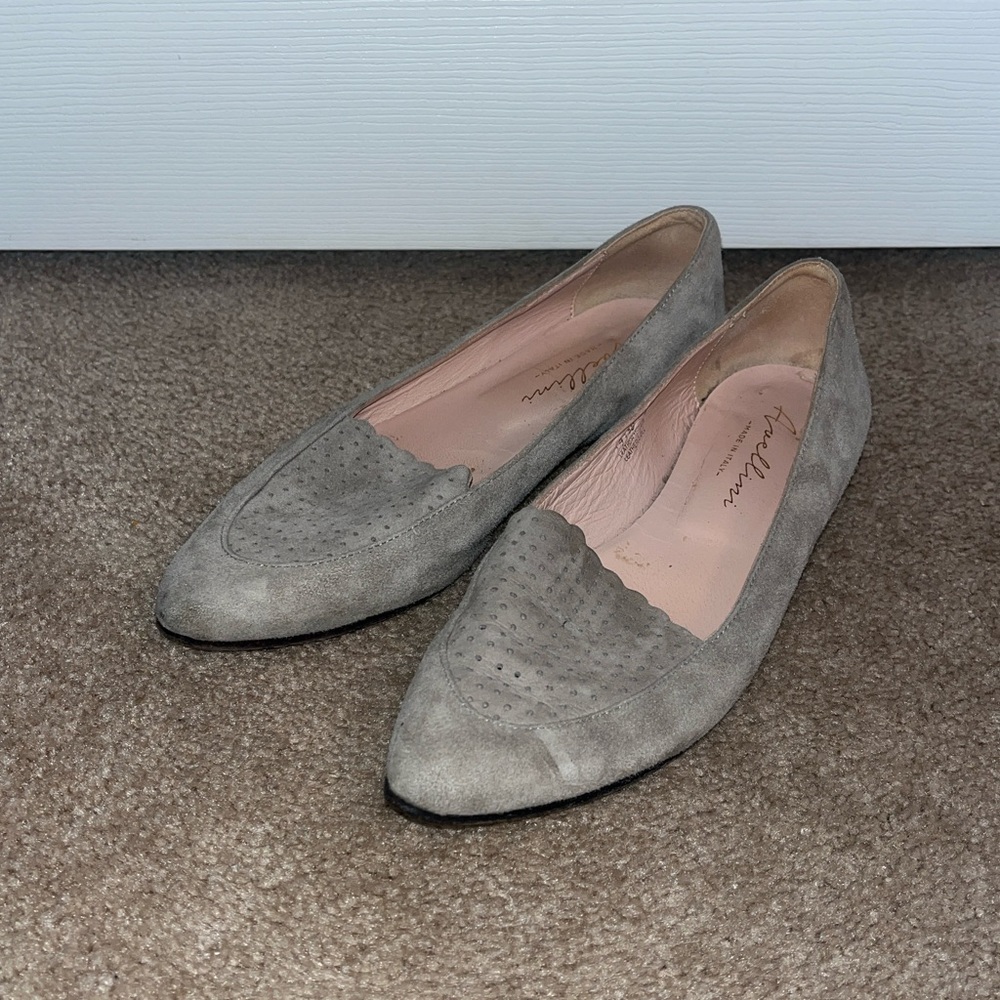 Avellini Beige Suede Flats